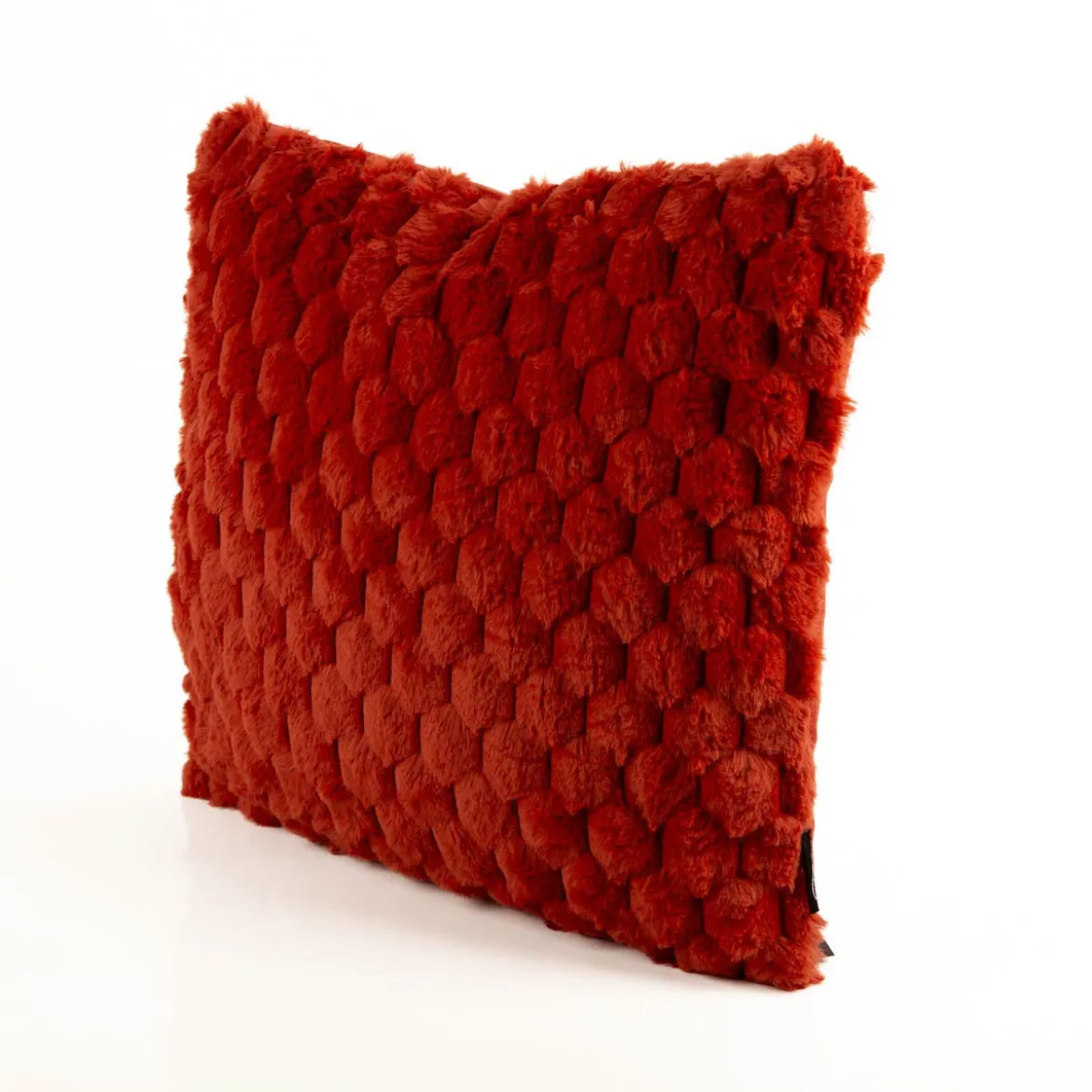 Kuschelkissen 3D Knubbel marsala rotbraun 45x45cm
