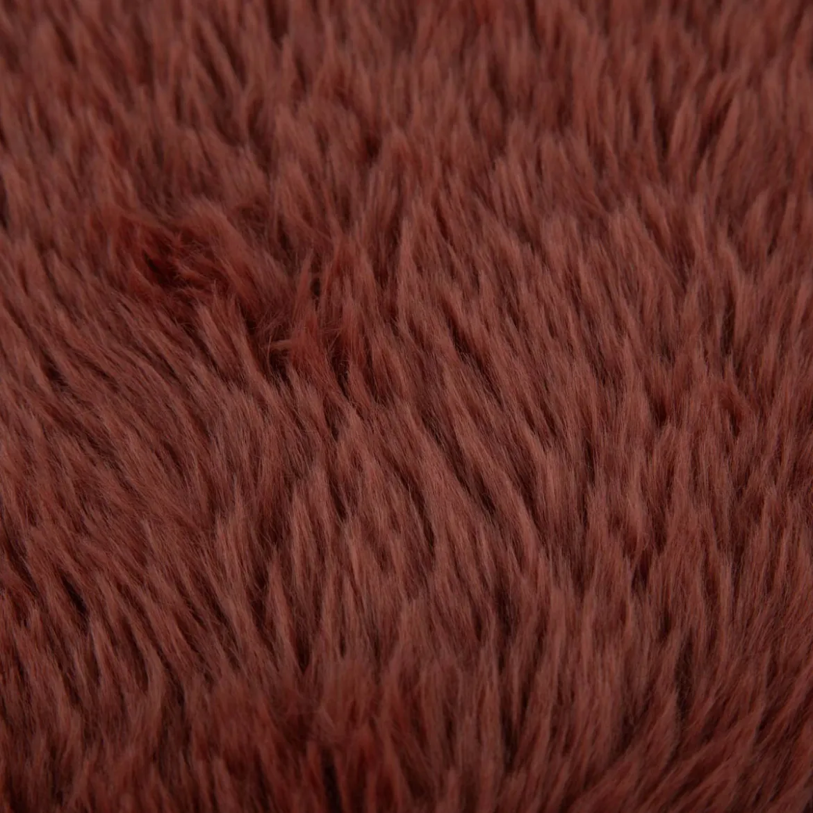 Kuschelkissen zweiseitig Plüsch & Velours marsala 45x45cm