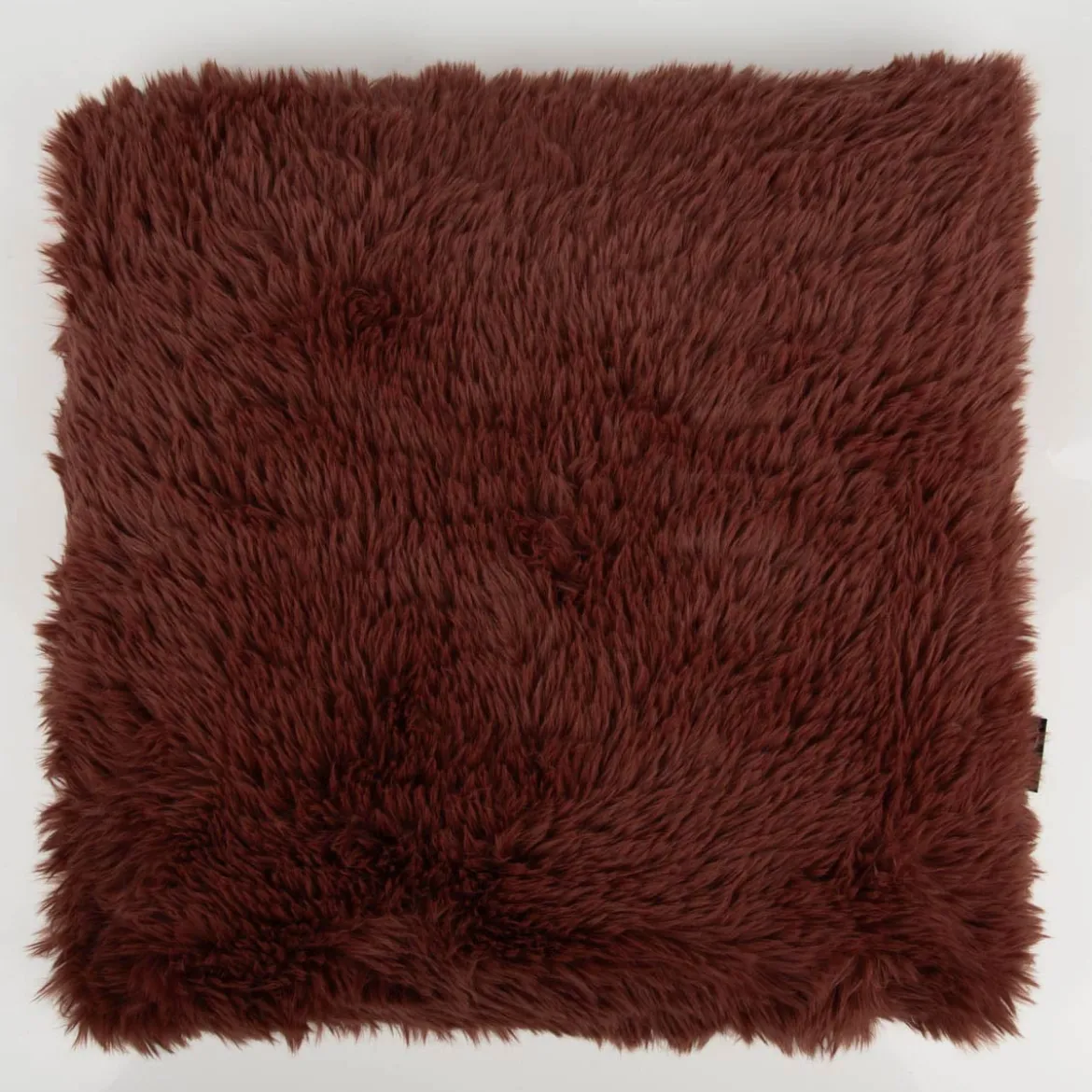 Kuschelkissen zweiseitig Plüsch & Velours marsala 45x45cm