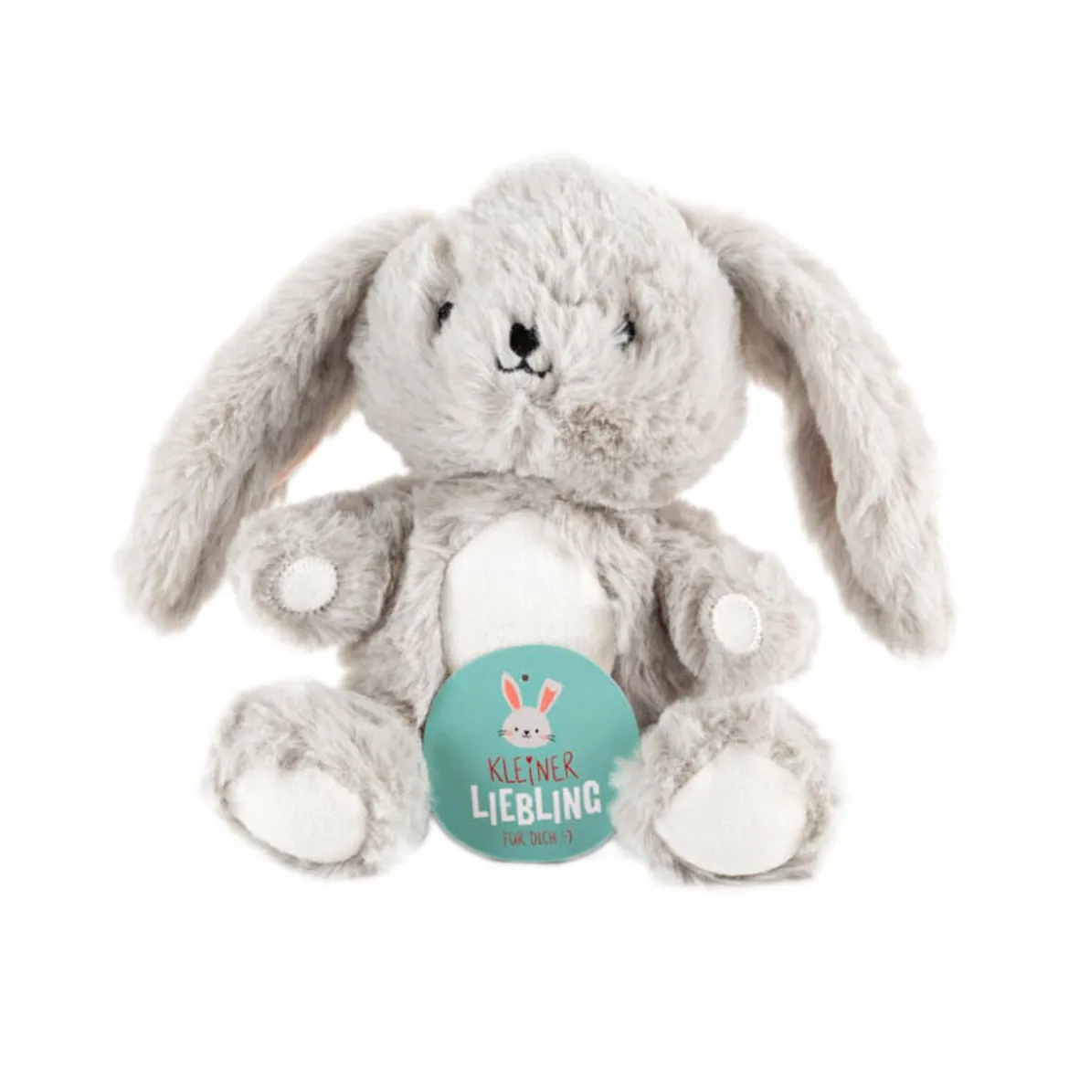 Kuscheltier Hase grau 18x11x9cm von La Vida