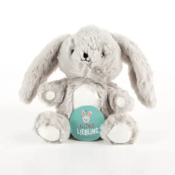 Kuscheltier Hase grau 18x11x9cm von La Vida