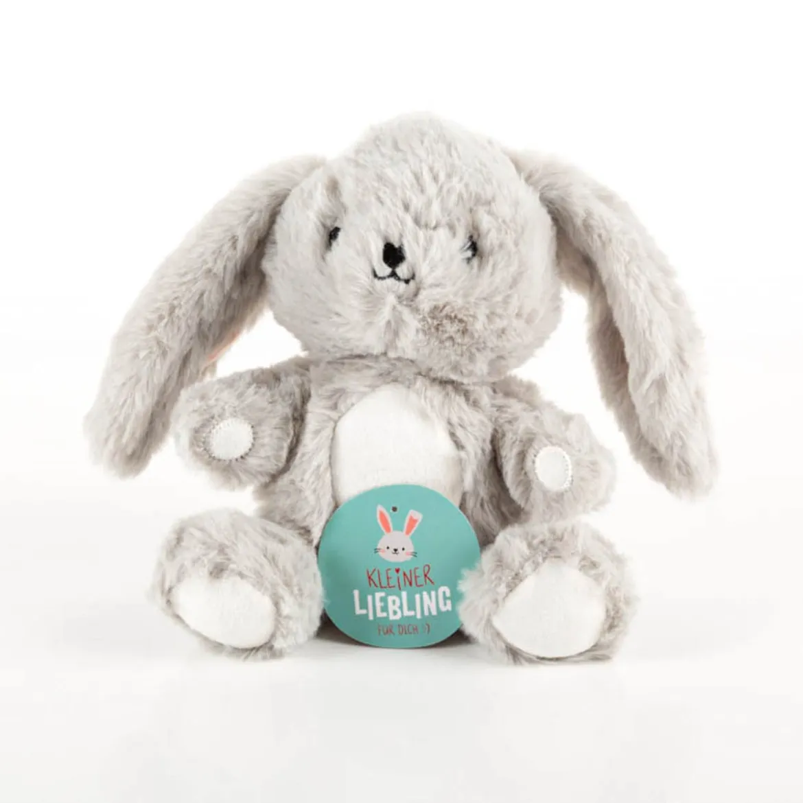 Kuscheltier Hase grau 18x11x9cm von La Vida