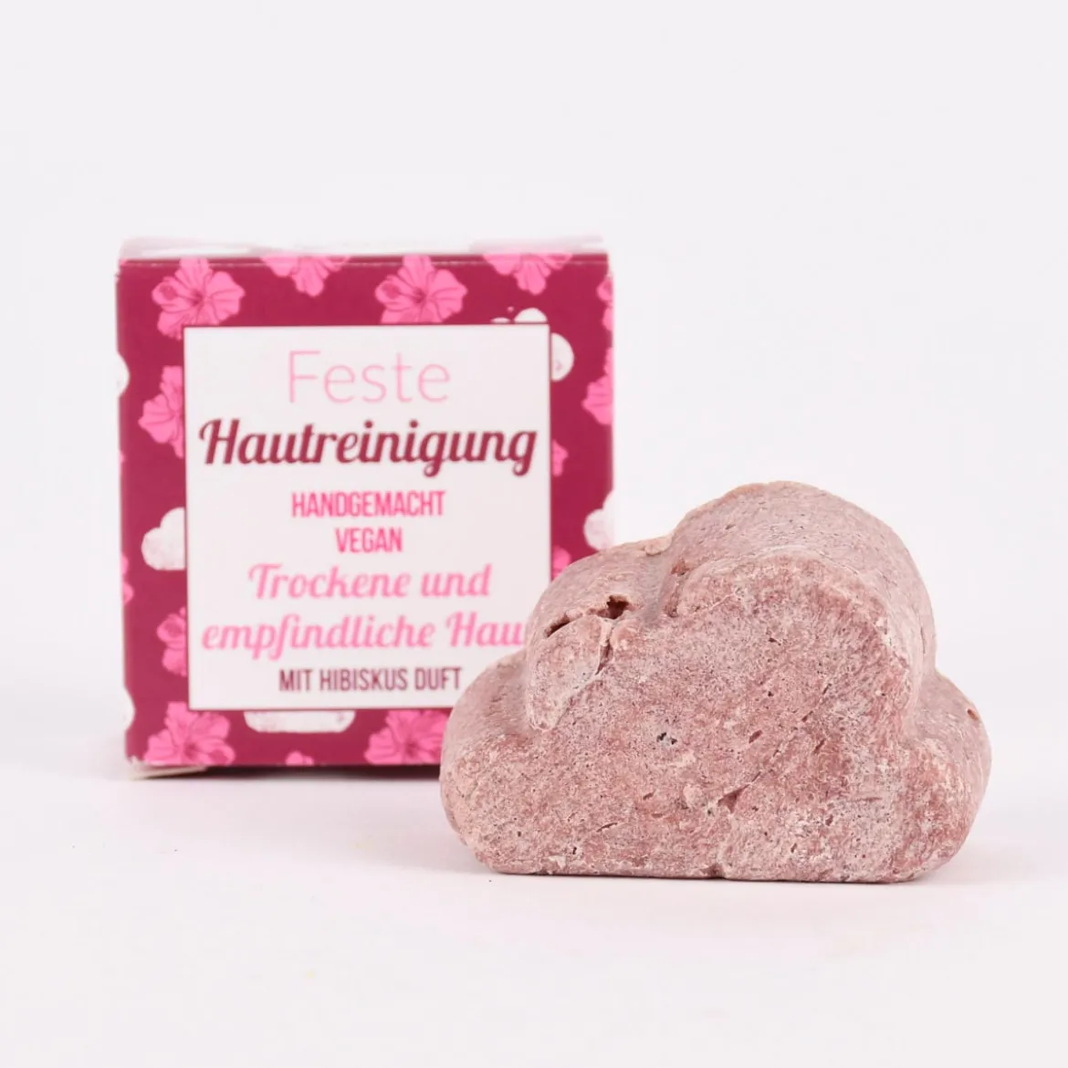 Lamazuna Feste Gesichtsreinigung mit Hibiskus für trockene und empfindliche Haut 25g