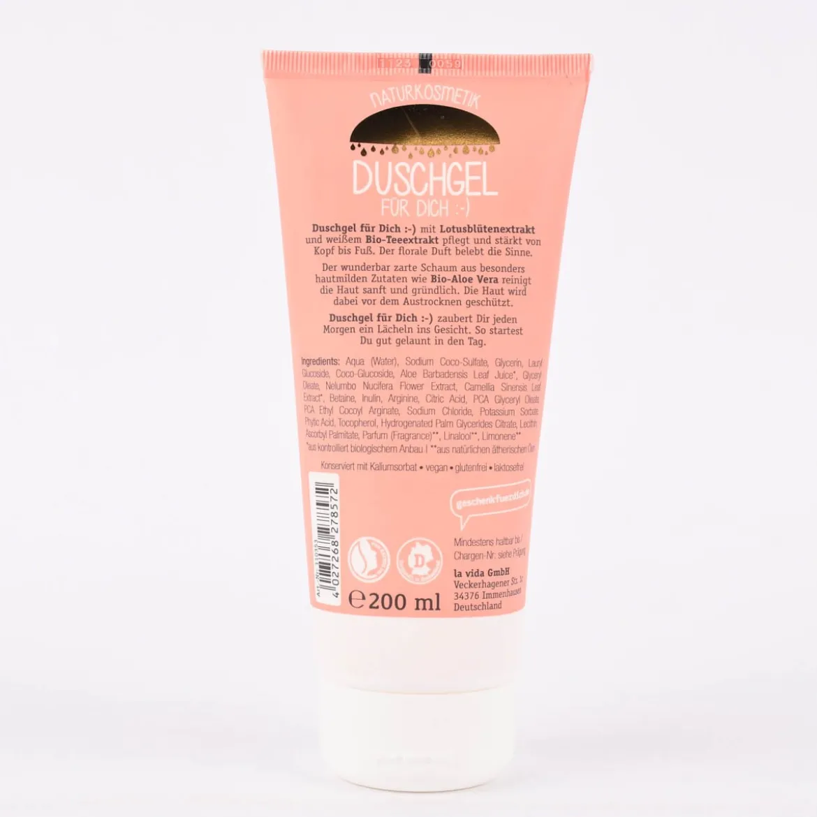 La Vida Duschgel Naturkosmetik für dich DIE BESTE ZEIT 200ml
