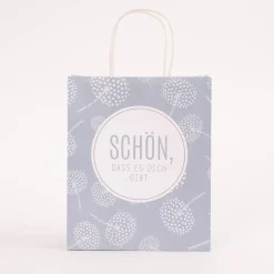 La Vida Geschenktüte Schön, dass es dich gibt Pusteblumen 20x24x9cm
