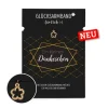 La Vida Glücksarmband Blume goldfarbig kleines Dankeschön Karomuster schwarz
