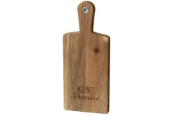 La Vida Holzbrett Gipfelgrüße Kleines Schmankerl 14x34cm