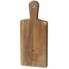 La Vida Holzbrett Kitchen Liebe geht durch den Magen Kreis 14x34cm