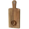 La Vida Holzbrett Kitchen Mit Leib und Seele Besteck 14x34cm