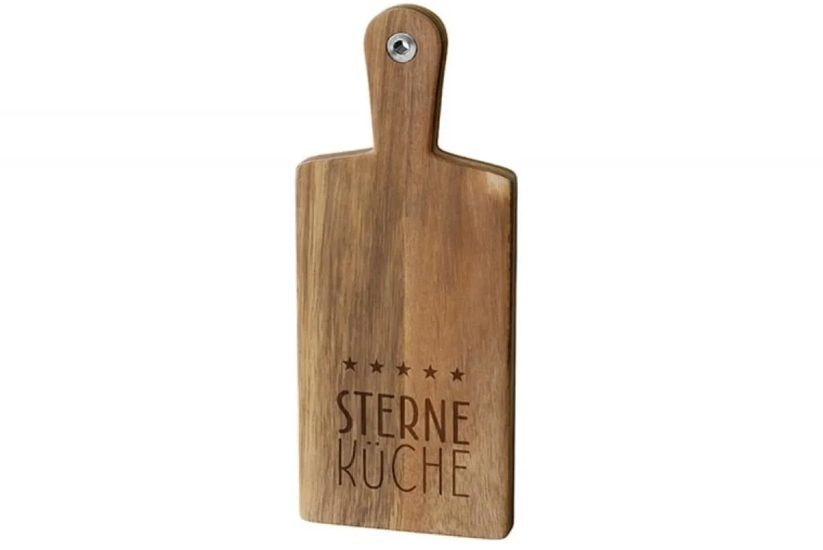 La Vida Holzbrett Kitchen Sterne Küche Sterne 14x34cm