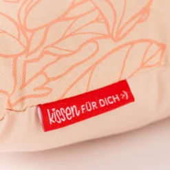 La Vida Kuschelkissen Lieblingskissen Blüten orange weiß 25x40cm