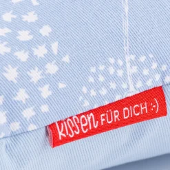 La Vida Kuschelkissen Schönheitsschlaf Pusteblumen hellblau weiß 25x40cm
