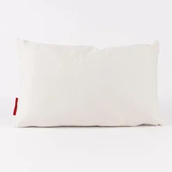 La Vida Kuschelkissen Träum schön Federn beige weiß 25x40cm