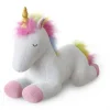 La Vida Kuscheltier Einhorn weiß bunt 28x10x18cm
