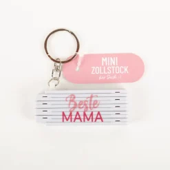 La Vida Mini-Zollstock Beste Mama weiß Schlüsselanhänger