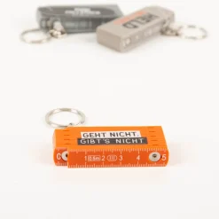 La Vida Mini-Zollstock Geht nicht gibt´s nicht orange Schlüsselanhänger