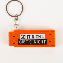 La Vida Mini-Zollstock Geht nicht gibt´s nicht orange Schlüsselanhänger