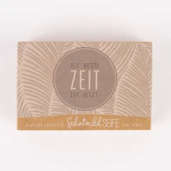 La Vida Naturkosmetik Schafmilchseife Die beste Zeit ist jetzt Federn grau 100g