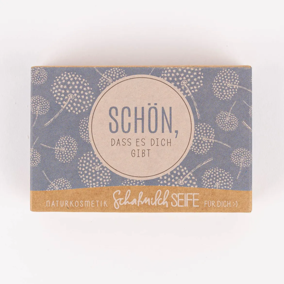 La Vida Naturkosmetik Schafmilchseife Schön, dass es dich gibt Pusteblumen blau 100g