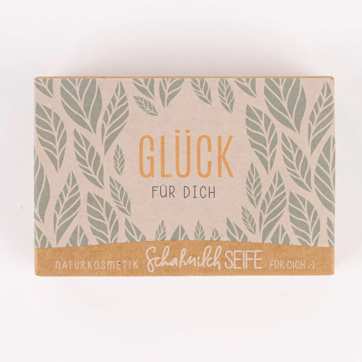 La Vida Naturkosmetik Schafmilchseife Glück für dich Blätter weiß grün 100g