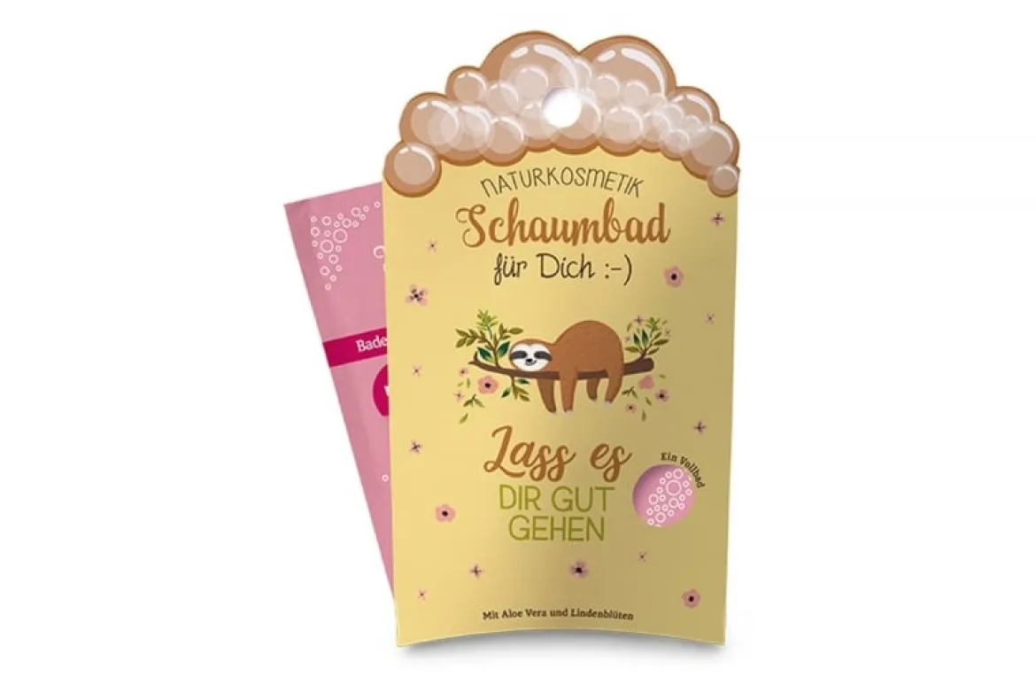La Vida Schaumbad Lass es dir gut gehen Faultier gelb bunt 40ml