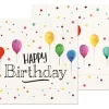 La Vida Serviette Happy Birthday weiß bunt schwarz 33x33cm 3lagig 20 Stück