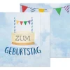 La Vida Serviette Zum Geburtstag blau bunt 33x33cm 3lagig 20 Stück