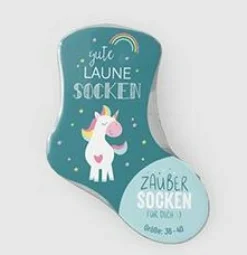 La Vida Zaubersocken Unicorn Gr. 36x40 Einhorn türkisblau