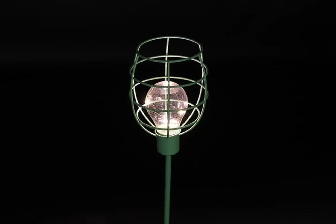 LED-Solarlampe Gartenstecker in Rosa von Countryfield 11,5x11,5x90cm