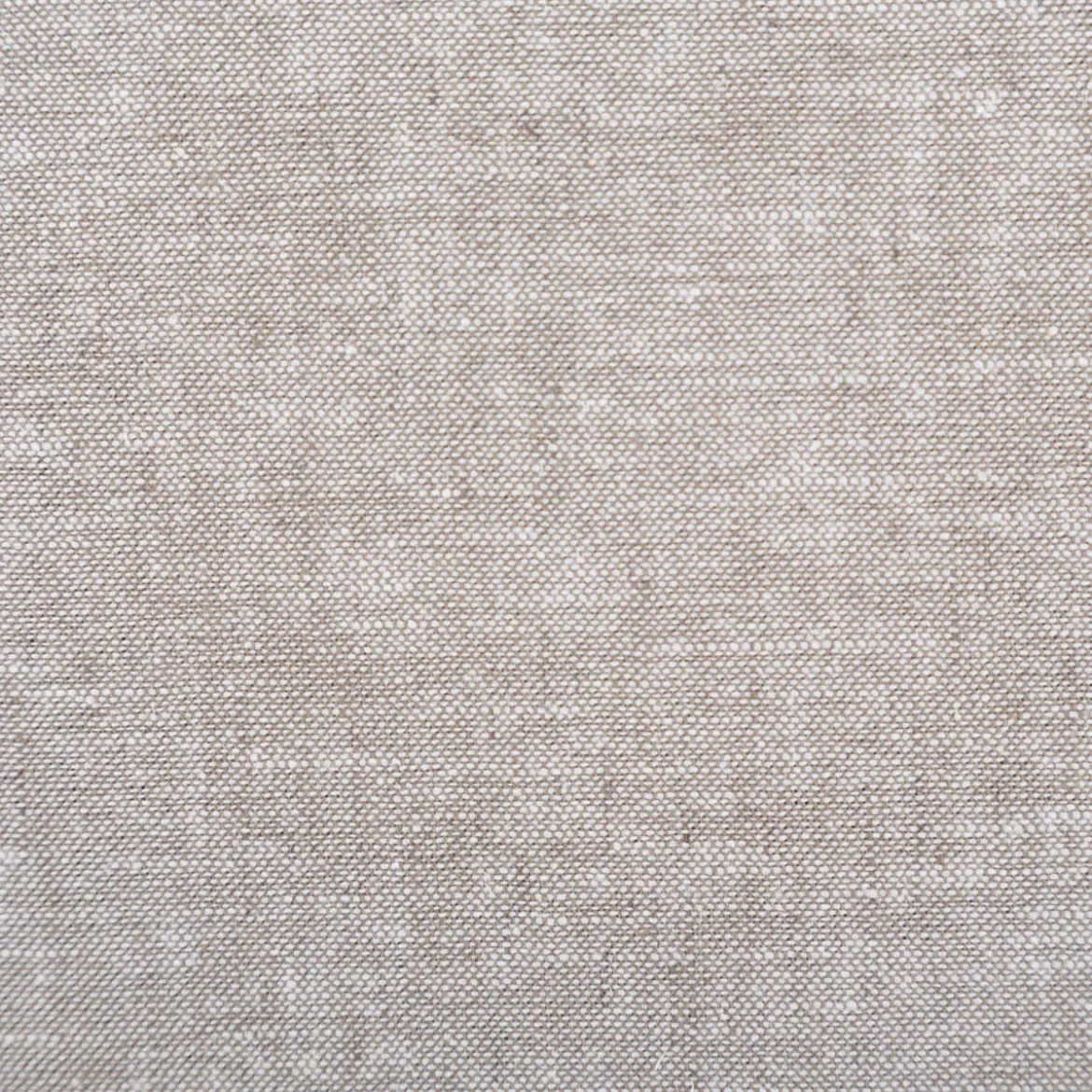 Leinen-Baumwollstoff Chambray uni meliert khaki-grün 1,38m Breite