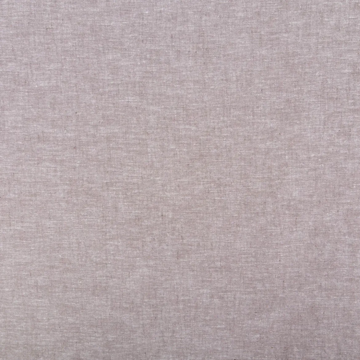 Leinen-Baumwollstoff Chambray uni meliert braun 1,38m Breite