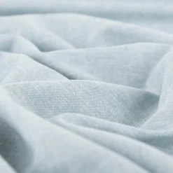 Leinen-Baumwollstoff Chambray uni meliert mint 1,38m Breite