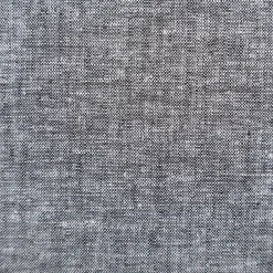 Leinen-Baumwollstoff Chambray uni meliert schwarz 1,38m Breite