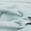Leinen-Baumwollstoff Chambray Fischgrät meliert mint 1,38m Breite