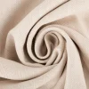 Leinen-Baumwollstoff Chambray Fischgrät meliert helles Beige 1,38m Breite
