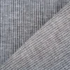 Leinen-Baumwollstoff Chambray Nadelstreifen meliert schwarz 1,38m Breite