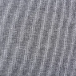 Leinen-Baumwollstoff Chambray Nadelstreifen meliert schwarz 1,38m Breite