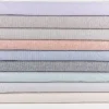 Leinen-Baumwollstoff Chambray Nadelstreifen meliert mint 1,38m Breite