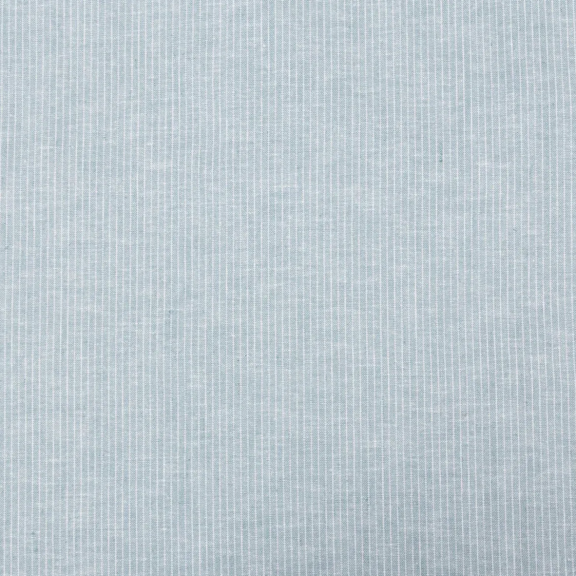 Leinen-Baumwollstoff Chambray Nadelstreifen meliert mint 1,38m Breite