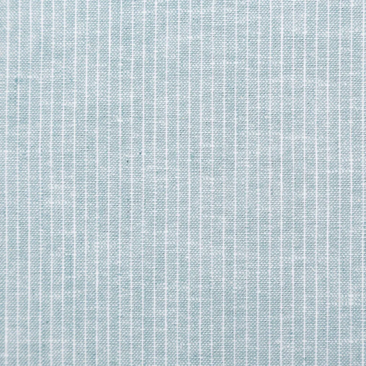 Leinen-Baumwollstoff Chambray Nadelstreifen meliert mint 1,38m Breite