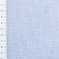 Leinen-Baumwollstoff Chambray Nadelstreifen meliert hellblau 1,38m Breite