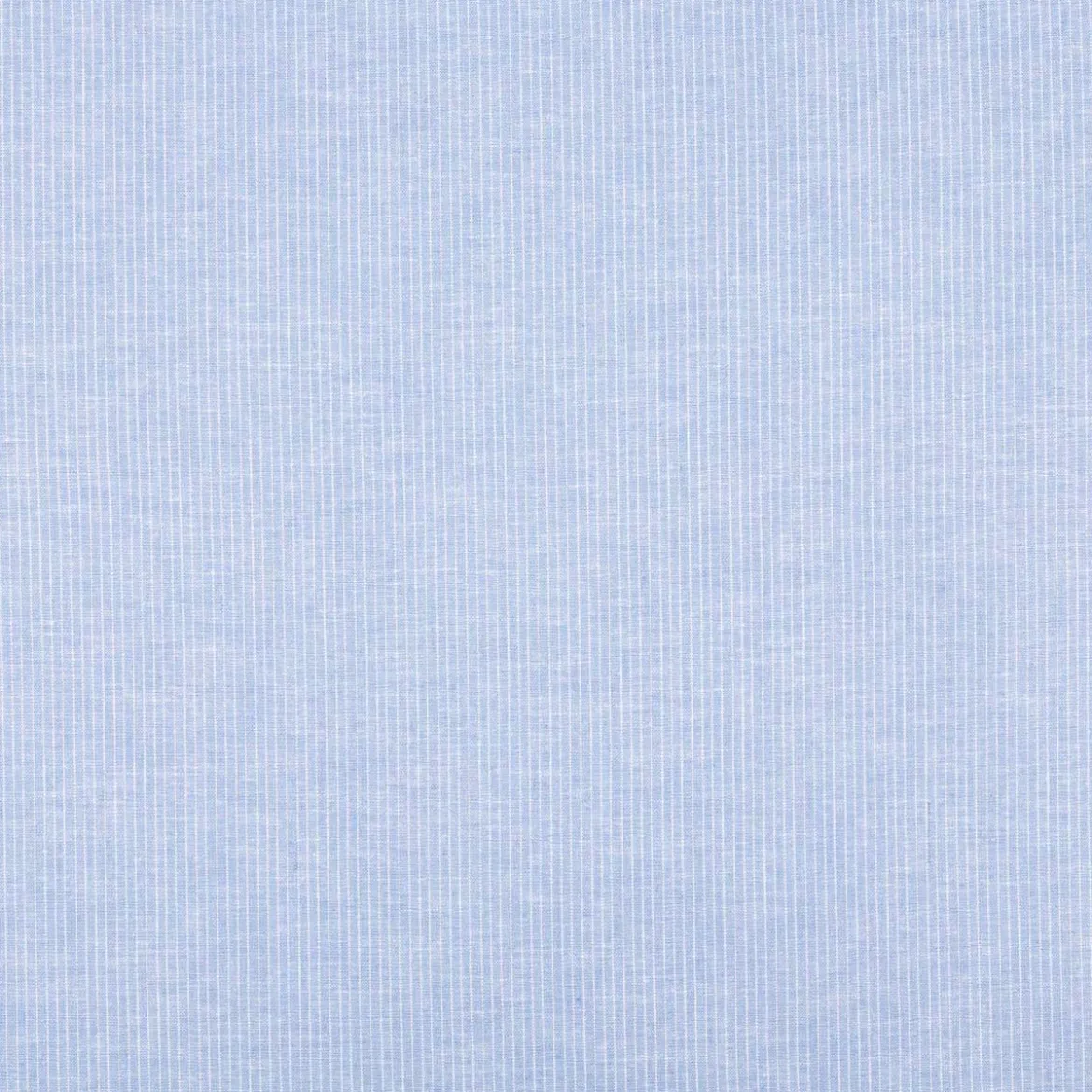 Leinen-Baumwollstoff Chambray Nadelstreifen meliert hellblau 1,38m Breite