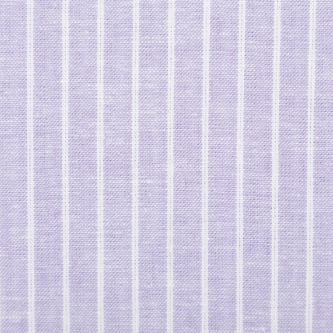 Leinen-Baumwollstoff Chambray Streifen meliert flieder 1,38m Breite