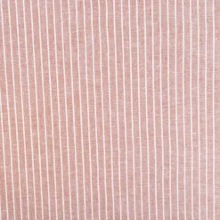 Leinen-Baumwollstoff Chambray Streifen meliert ziegelrot 1,38m Breite