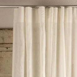 Leinengardine Gardinenstores EASY LINEN ecru 280cm breit und 280cm hoch oder Wunschhöhe von SCHÖNER LEBEN.