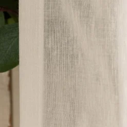 Leinengardine Gardinenstores EASY LINEN ecru 140cm breit und 280cm hoch oder Wunschhöhe von SCHÖNER LEBEN.