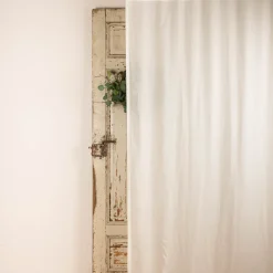 Leinengardine Gardinenstores EASY LINEN ecru 140cm breit und 280cm hoch oder Wunschhöhe von SCHÖNER LEBEN.
