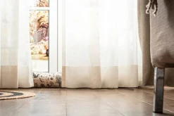 Leinengardine Gardinenstores EASY LINEN ecru 140cm breit und 280cm hoch oder Wunschhöhe von SCHÖNER LEBEN.