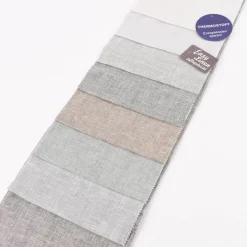 Leinen Gardinenstoff Meterware halbtransparente Leinengardine EASY LINEN uni natur 2,90m Höhe