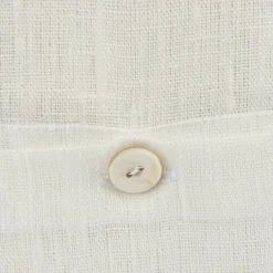 Leinenkissen Leinenhülle Kissenhülle Erik mit Knöpfen off-white